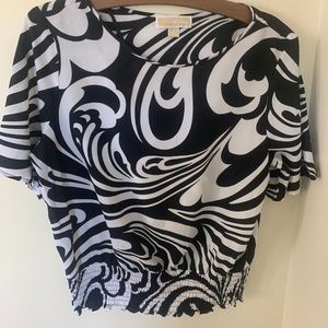 Michael by Michael Kors  Black and White Top